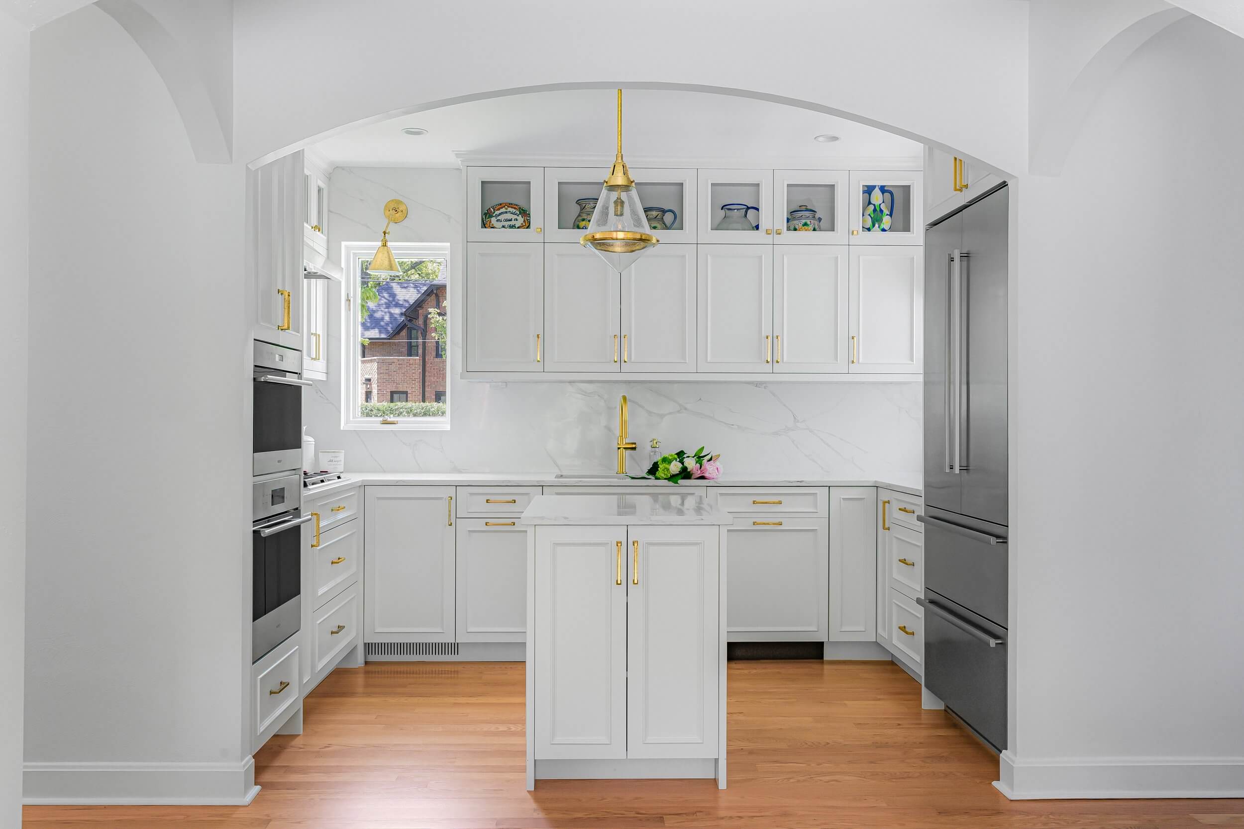 Kitchen and cabinets