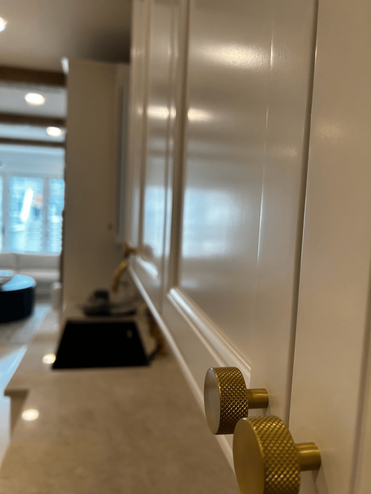 Cabinet finish closeup